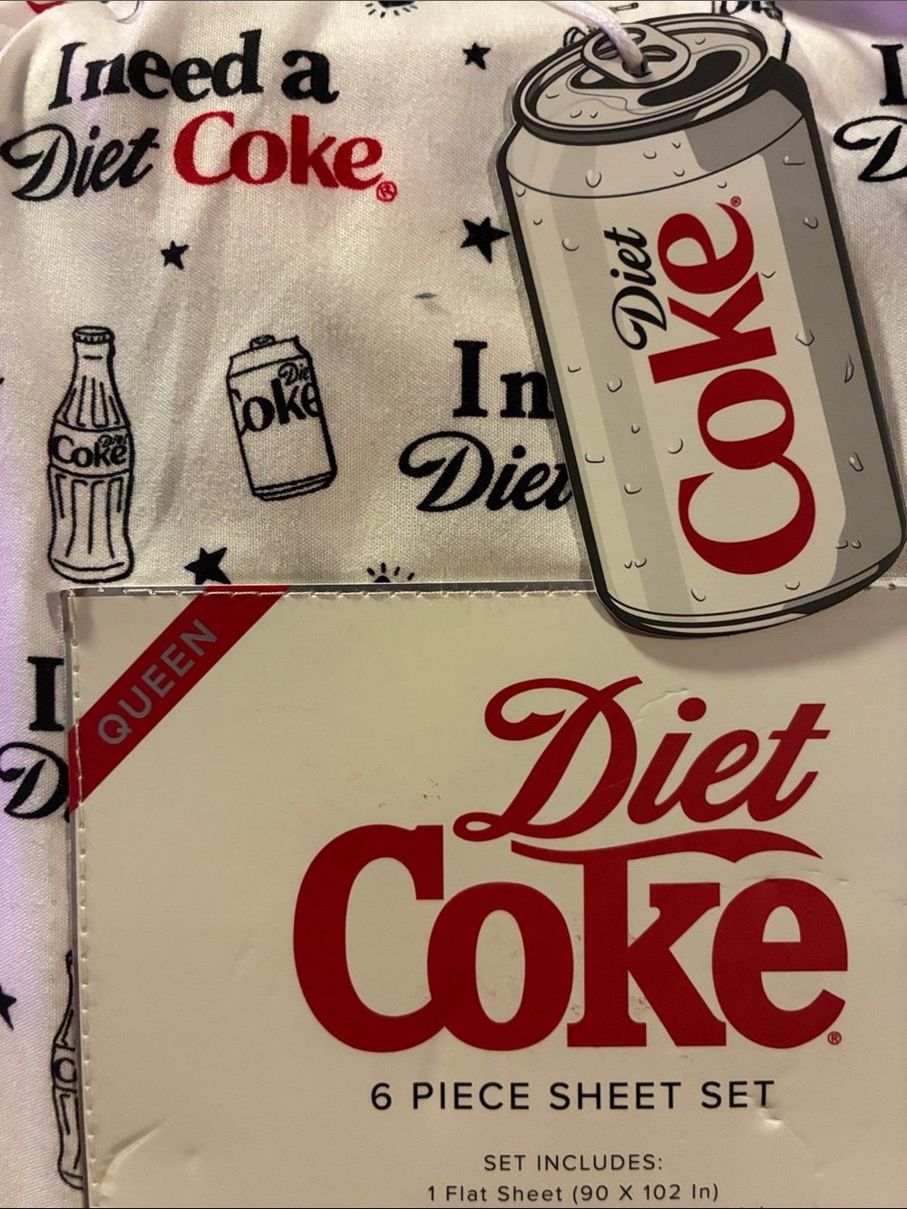 Diet Coke 6-Piece Sheet Set